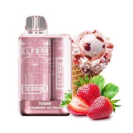 ELF BAR TE5000 5% - Strawberry Ice Cream